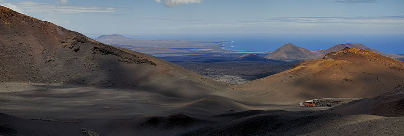 Panoramic view of mountains against sky