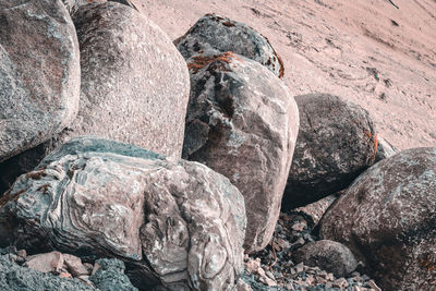 Close-up of rock formations