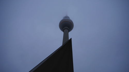 Low angle view of building against clear sky