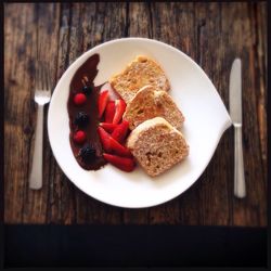 Close-up of served food
