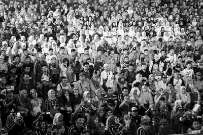 Full frame of crowd in stadium