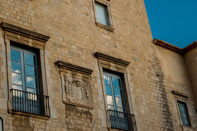 Low angle view of building against sky