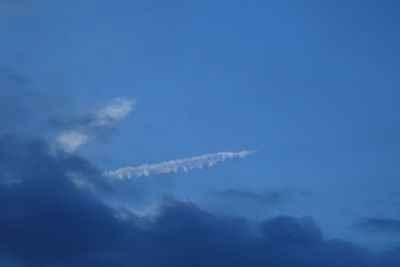 Low angle view of cloudy sky