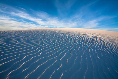 Scenic view of desert against sky