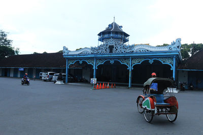 Bicycle in front of building