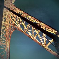 Low angle view of eiffel tower