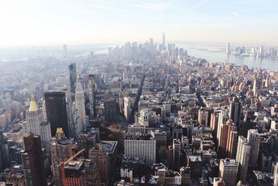 Aerial view of buildings in city