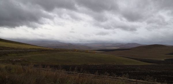 Scenic view of landscape against sky