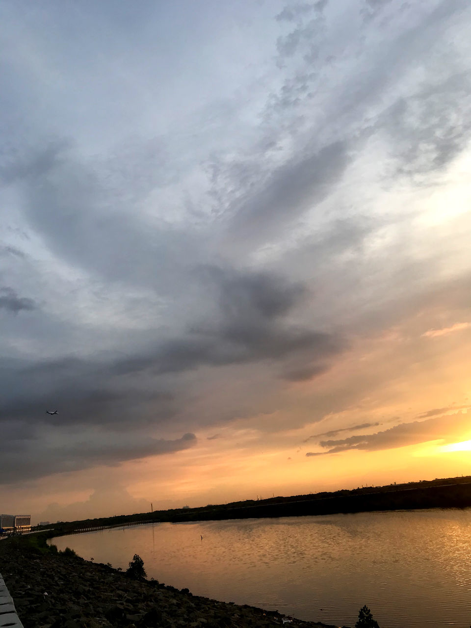 SCENIC VIEW OF SEA DURING SUNSET