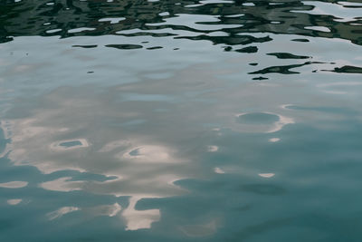 Full frame shot of swimming in lake