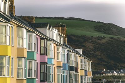 Buildings against sky in city