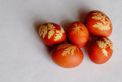 Close-up of oranges on table