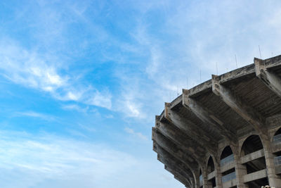 Low angle view of historical building against sky