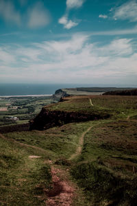 Scenic view of landscape against sky