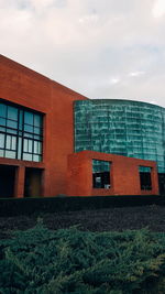 Modern building against sky in city