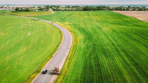 Scenic view of agricultural field