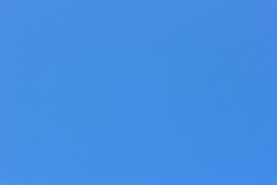 Low angle view of clear blue sky