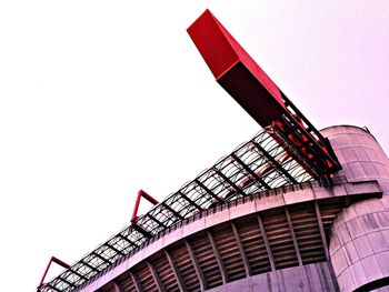 Low angle view of built structure against clear sky