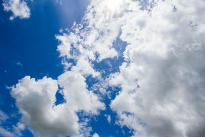 Low angle view of clouds in sky