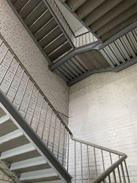 Low angle view of staircase in building