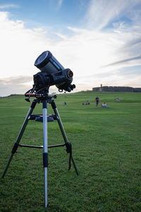 Telescope in a field