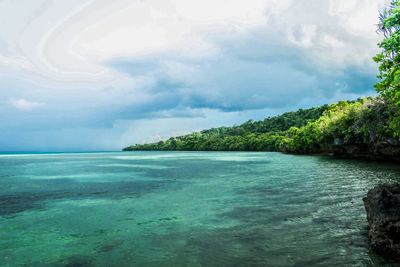 Scenic view of sea against sky