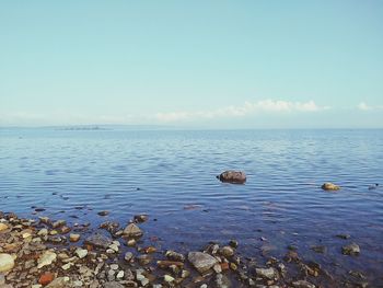 Scenic view of sea against sky