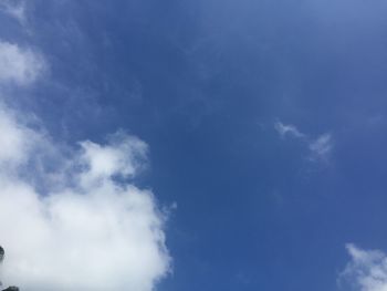 Low angle view of clouds in sky