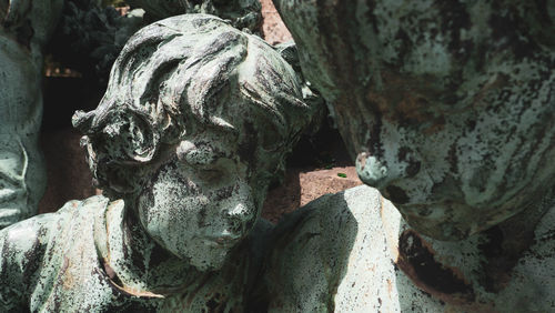 Close-up of old statue