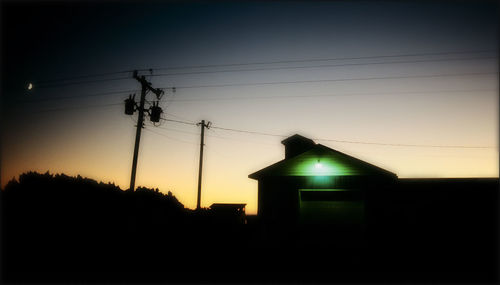 Electricity pylon against sky
