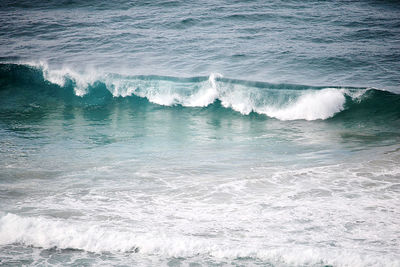 Waves rushing towards shore