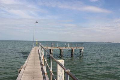Pier on sea