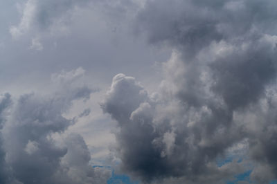 Low angle view of clouds in sky