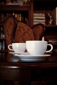 Close-up of tea served on table
