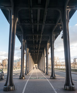 Bridge over road in city