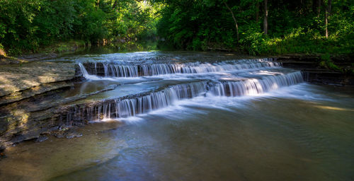 Stream flowing through rocks