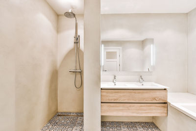 Interior of bathroom at home