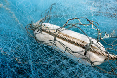 Full frame shot of fishing net