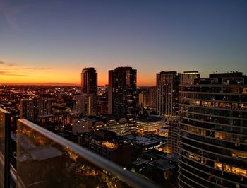 Chicago at sunset 