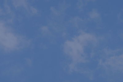 Low angle view of blue sky