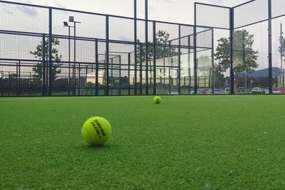 Yellow ball on field