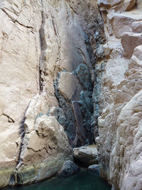 Close-up of rock formation