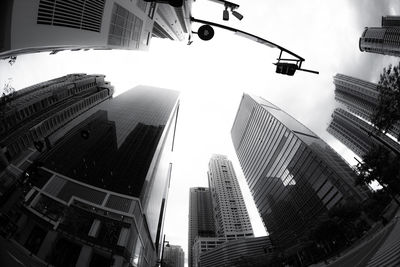 Low angle view of buildings against sky