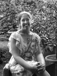 Portrait of a smiling young woman