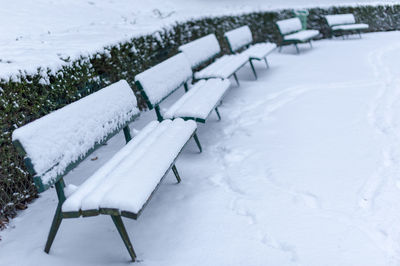 Snow covered field