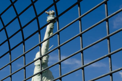 Low angle view of man against sky