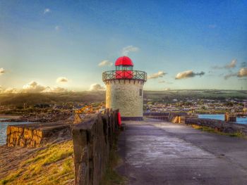 Lighthouse against clear sky