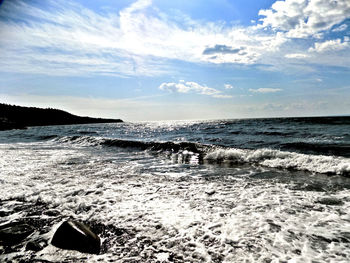 Scenic view of sea against sky