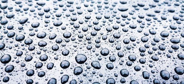 Close up drop water on floor