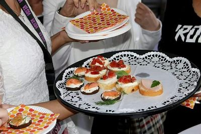 Close-up of food served in plate